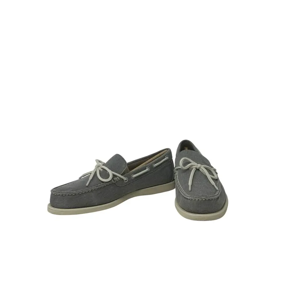 Eastland Men's Grey Yarmouth Canvas Boat Shoes 8D